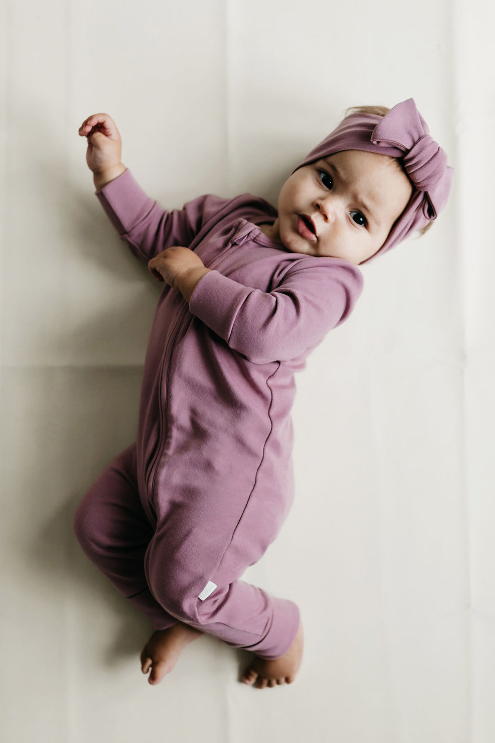 Pima Cotton Frankie Zip Onepiece - Lillium Childrens Onepiece from Jamie Kay USA
