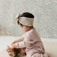 Organic Cotton Headband - Chloe Floral Tofu Childrens Headband from Jamie Kay USA