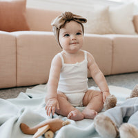 Organic Cotton Modal Singlet Bodysuit - Milk Childrens Singlet Bodysuit from Jamie Kay USA