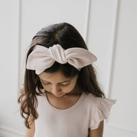 Organic Cotton Lilian Headband - Sweet Pink Childrens Headband from Jamie Kay USA
