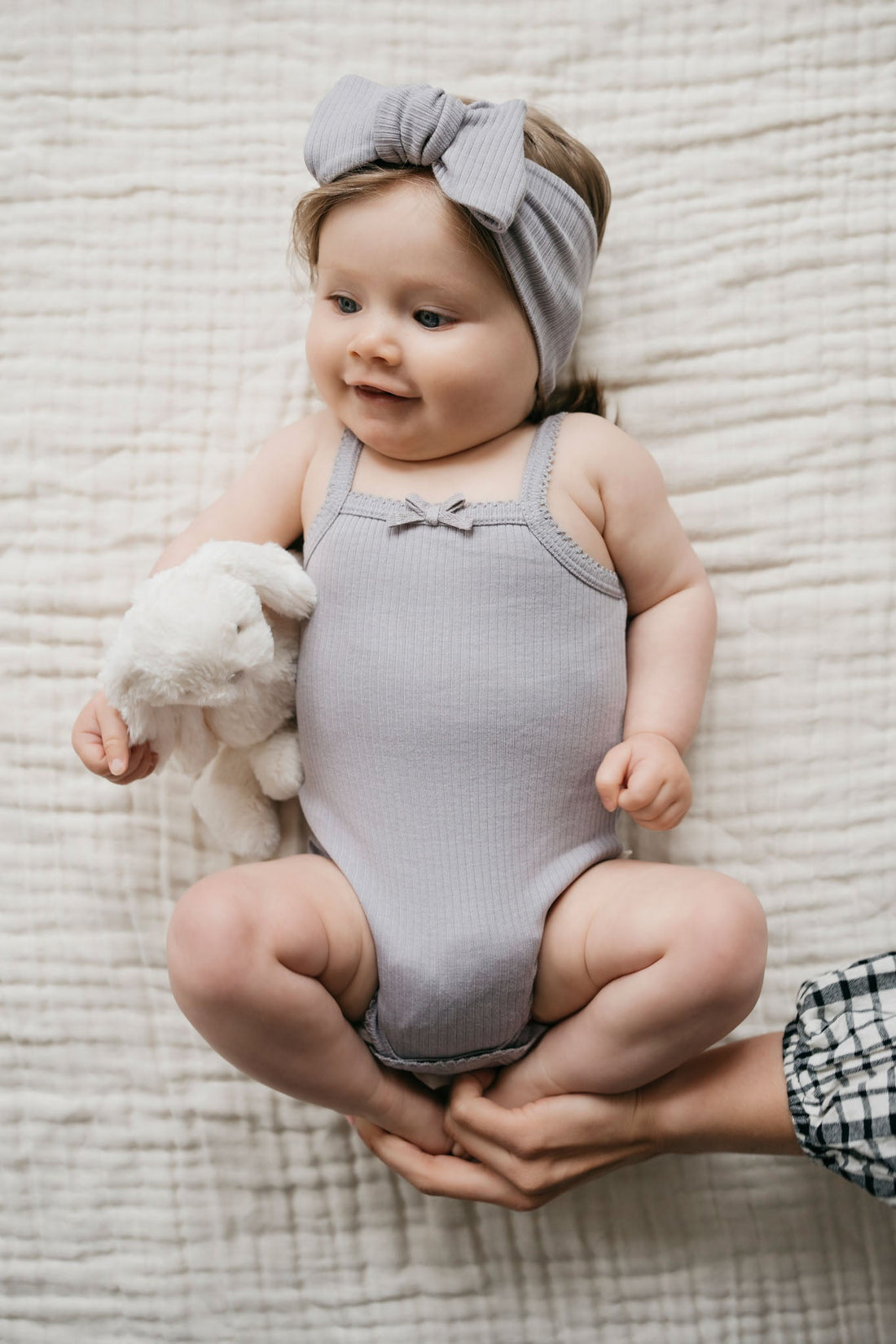 Organic Cotton Modal Singlet Bodysuit - Moon Childrens Bodysuit from Jamie Kay USA