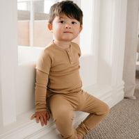 Organic Cotton Modal Everyday Legging - Honeycomb Childrens Legging from Jamie Kay USA