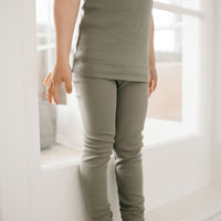 Organic Cotton Modal Everyday Legging - Dill Childrens Legging from Jamie Kay USA