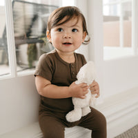 Organic Cotton Modal Everyday Legging - Cocoa Childrens Legging from Jamie Kay USA