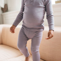 Organic Cotton Modal Everyday Legging - Daisy Childrens Legging from Jamie Kay USA