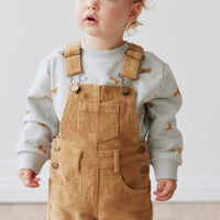 Casey Cord Short Overall - Bronzed Childrens Overall from Jamie Kay USA