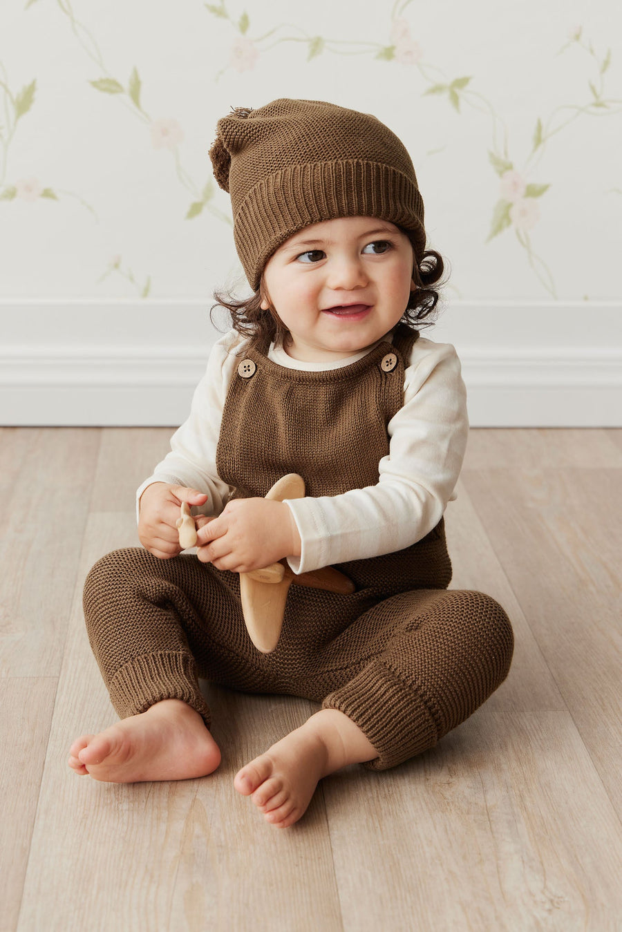 Alex Knitted Hat - Dark Anise Childrens Hat from Jamie Kay USA