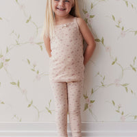 Organic Cotton Singlet - Cindy Whisper Pink Childrens Singlet from Jamie Kay USA
