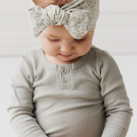 Organic Cotton Headband - Rosalie Fields Smoke Childrens Headband from Jamie Kay USA