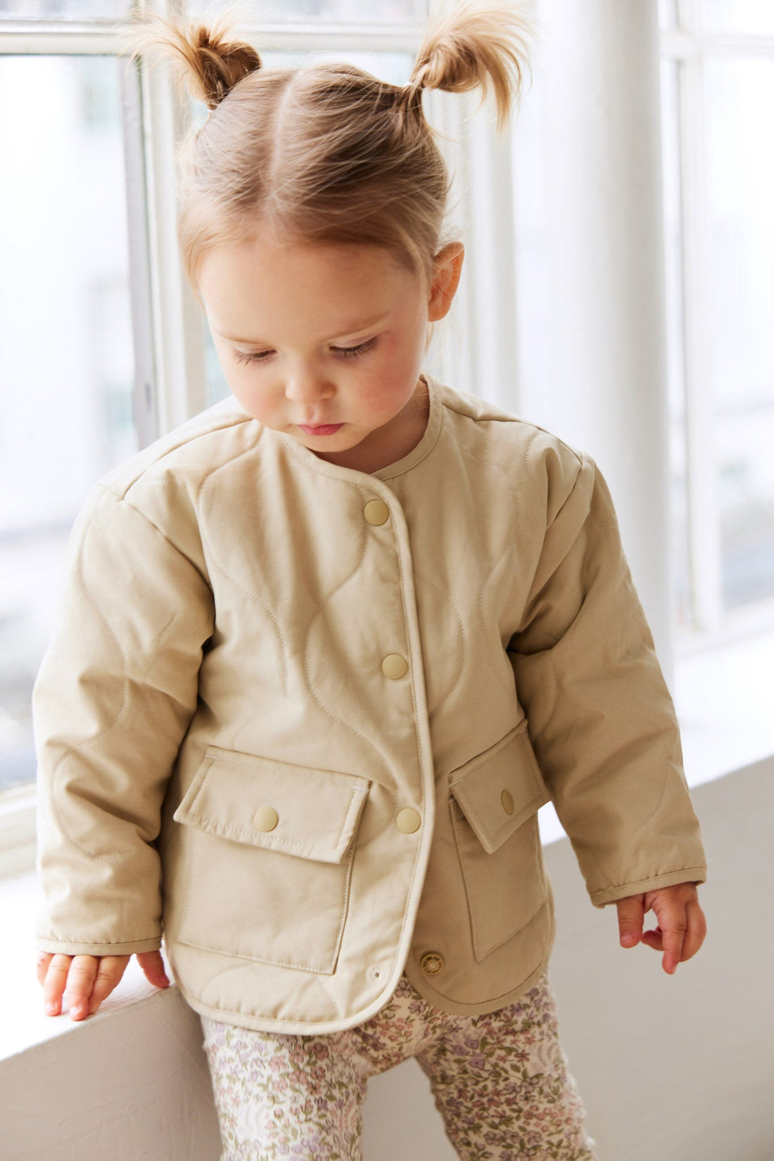 Arie Puffer Jacket - Cashew Childrens Jacket from Jamie Kay USA