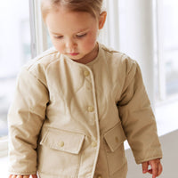 Arie Puffer Jacket - Cashew Childrens Jacket from Jamie Kay USA