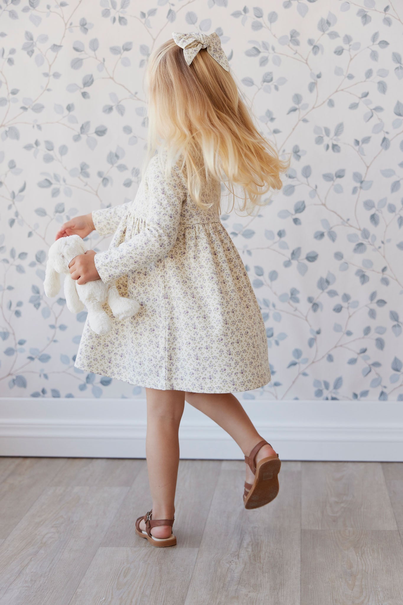 Organic Cotton Poppy Dress - Rosalie Fields Raindrops