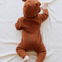 OG Bear Knit Onepiece - Cinnamon Childrens Onepiece from Jamie Kay USA