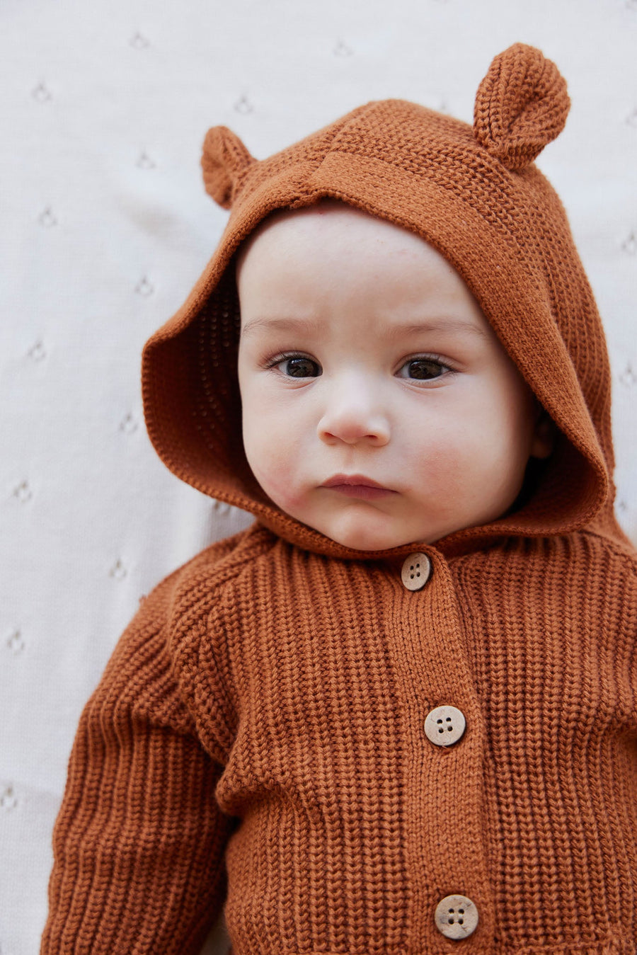 OG Bear Knit Onepiece - Cinnamon Childrens Onepiece from Jamie Kay USA
