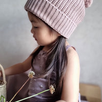 Aurelie Beanie - Softest Mauve Childrens Hat from Jamie Kay USA
