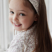 Organic Cotton Headband - Posy Floral Childrens Headband from Jamie Kay USA