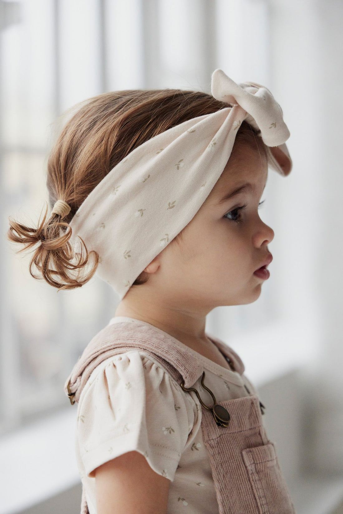 Organic Cotton Headband - Elenore Pink Tint Childrens Headband from Jamie Kay USA