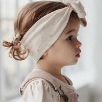 Organic Cotton Headband - Elenore Pink Tint Childrens Headband from Jamie Kay USA