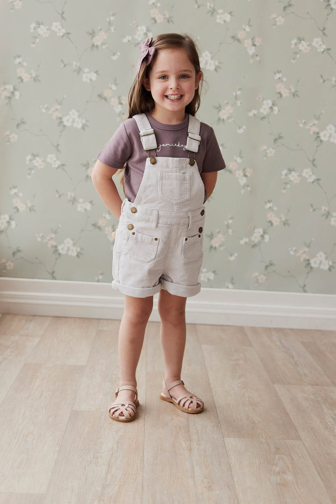 Chase Cord Short Overall - Luna Childrens Overall from Jamie Kay USA