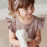 Organic Cotton Headband - Petite Fleur Antler Childrens Headband from Jamie Kay USA