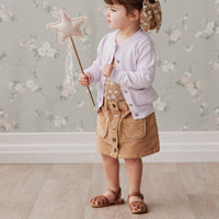 Elodie Cord Skirt - Caramel Cream Childrens Skirt from Jamie Kay USA