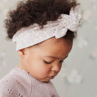 Organic Cotton Headband - Rosalie Field Raindrop Childrens Headband from Jamie Kay USA