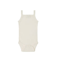 Organic Cotton Modal Singlet Bodysuit - Milk Childrens Singlet Bodysuit from Jamie Kay USA