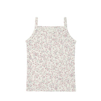 Organic Cotton Singlet - Posy Floral Childrens Singlet from Jamie Kay USA