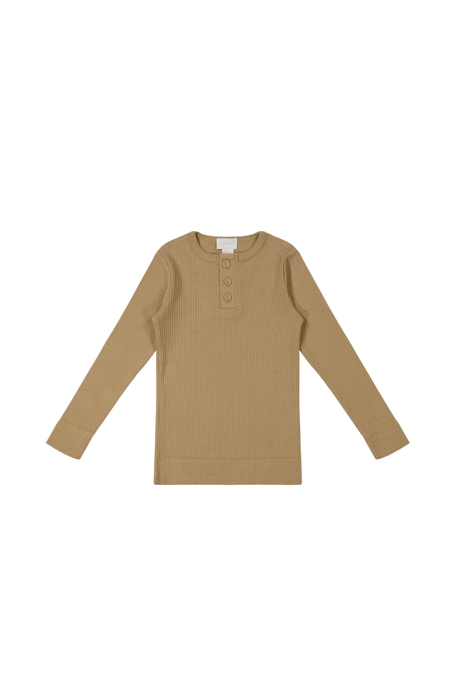 Organic Cotton Modal Long Sleeve Henley - Song Bird Childrens Top from Jamie Kay USA