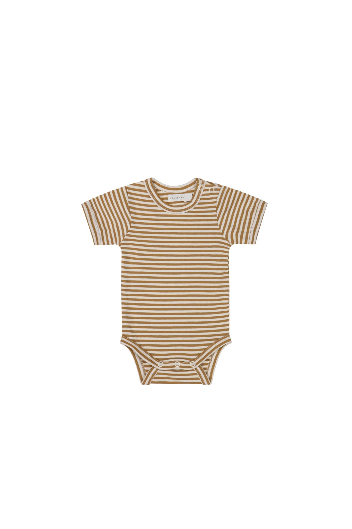 Organic Cotton Hudson Short Sleeve Bodysuit - Bistre – Jamie Kay USA