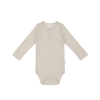 Organic Cotton Modal Long Sleeve Bodysuit - Beech Childrens Bodysuit from Jamie Kay USA