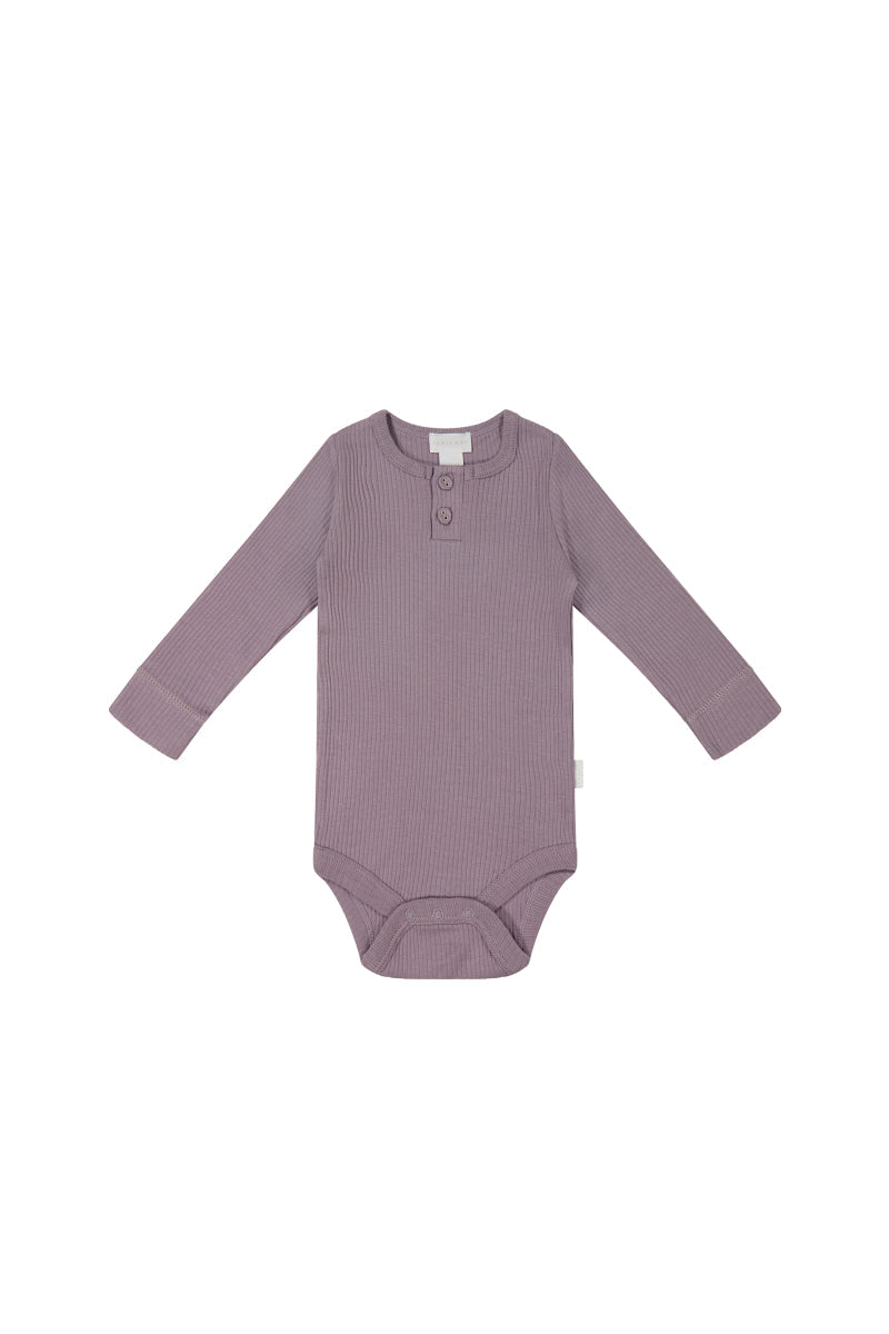 Organic Cotton Modal Long Sleeve Bodysuit - Daisy Childrens Bodysuit from Jamie Kay USA