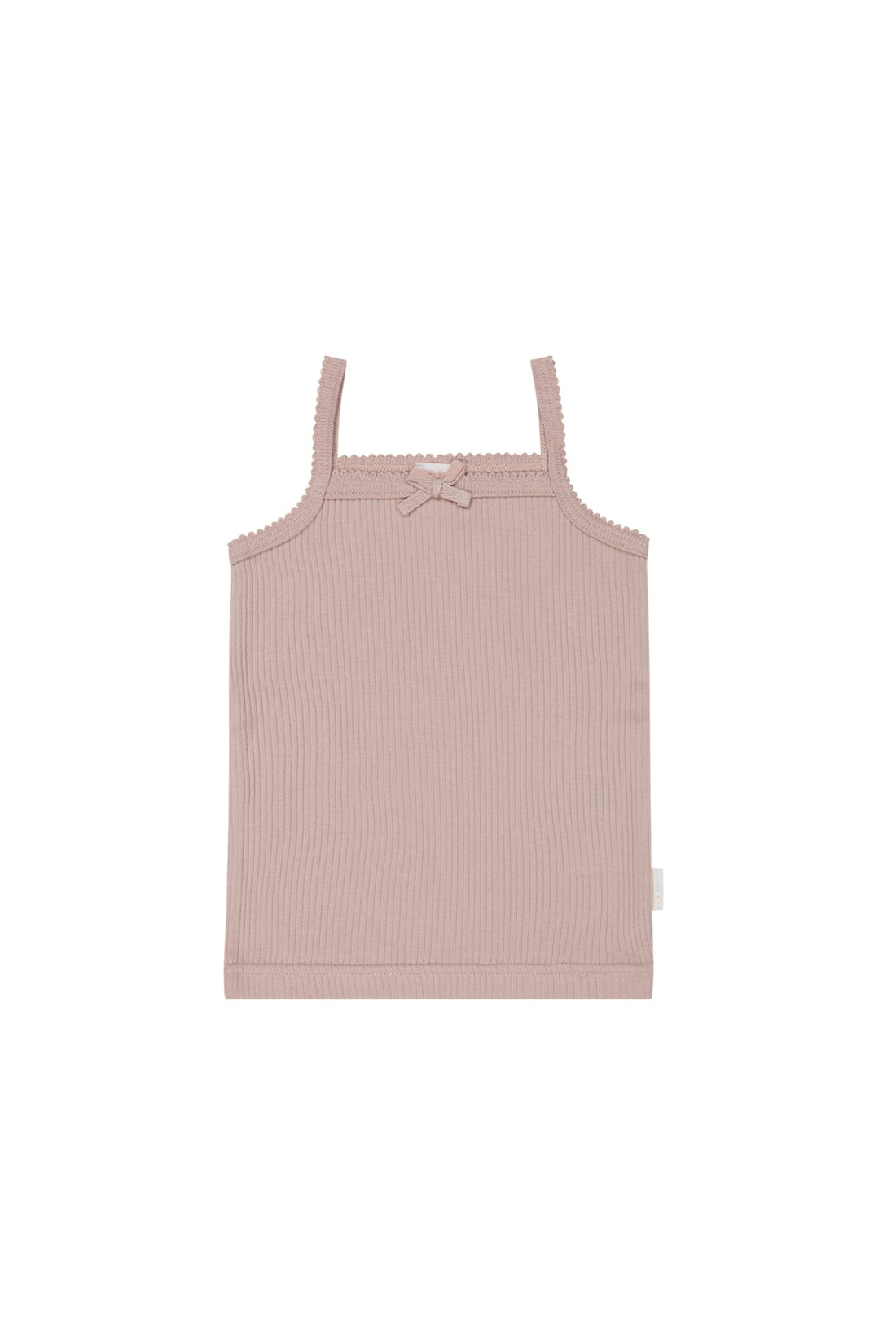 Organic Cotton Modal Singlet - Provence Dusty Pink Childrens Singlet from Jamie Kay USA