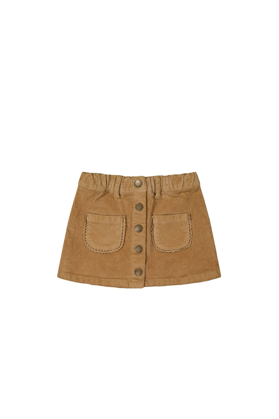 Elodie Cord Skirt - Caramel Cream Childrens Skirt from Jamie Kay USA