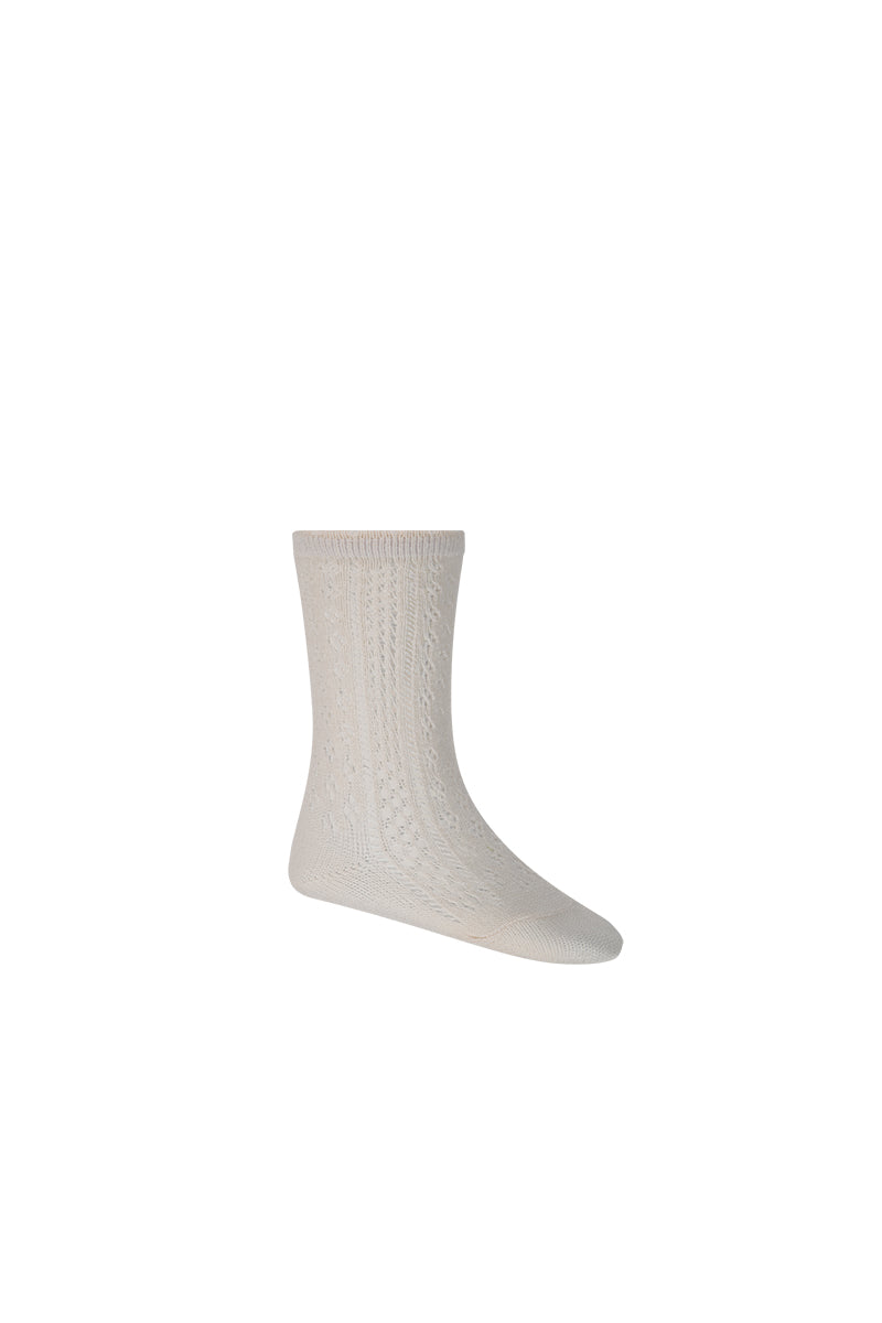 Emily Pointelle Socks - Rosewater – Jamie Kay USA