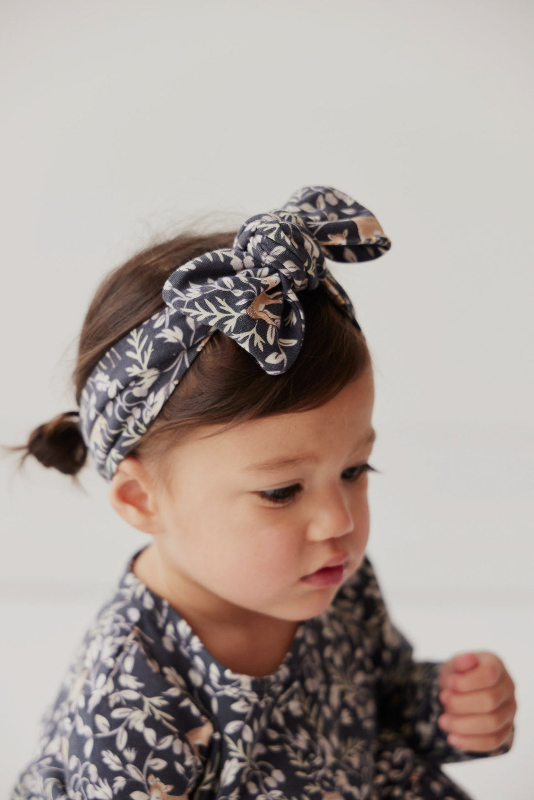 Organic Cotton Modal Headband - Deer Berries Ink Childrens Headband from Jamie Kay USA