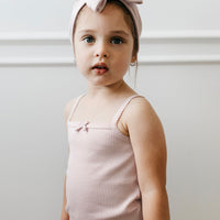 Organic Cotton Modal Singlet - Rosie Childrens Singlet from Jamie Kay USA