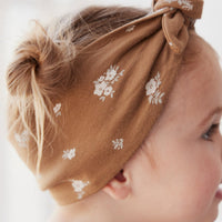 Organic Cotton Headband - Polly Bronze Childrens Headband from Jamie Kay USA