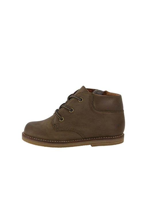 Leather Boot - Olive Childrens Footwear from Jamie Kay USA