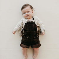 Chase Short Cord Overall - Coffee Bean