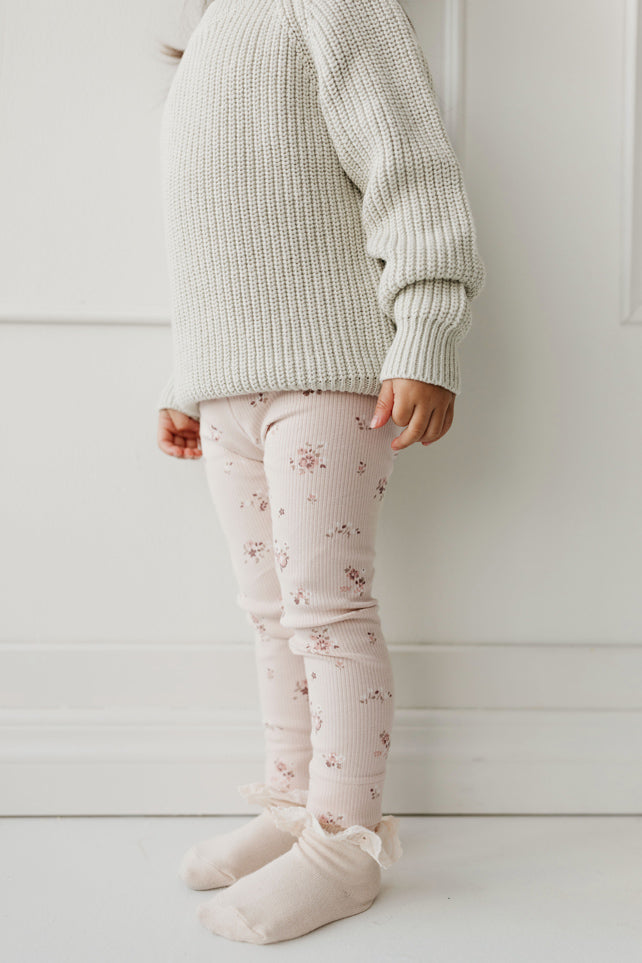 Organic Cotton Legging - Lauren Floral – Jamie Kay USA