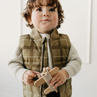 Taylor Vest - Isaiah Check Balm Childrens Vest from Jamie Kay USA