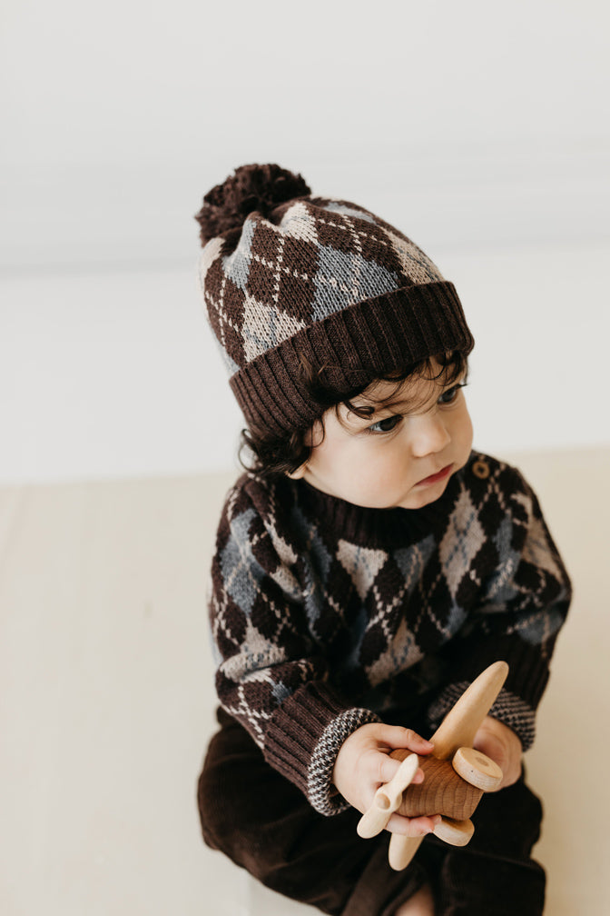 Enzo Hat - Enzo Jacquard Childrens Hat from Jamie Kay USA