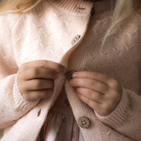 Gabrielle Cardigan - Ballet Pink Childrens Cardigan from Jamie Kay USA