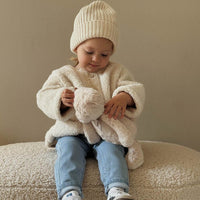 Rylan Sherpa Jacket - Natural Childrens Jacket from Jamie Kay USA