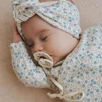 Organic Cotton Wrap Onepiece - Adnola Floral Childrens Onepiece from Jamie Kay USA