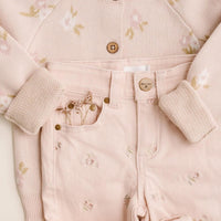 Alison Pant - Goldie Embroidery Childrens Pant from Jamie Kay USA