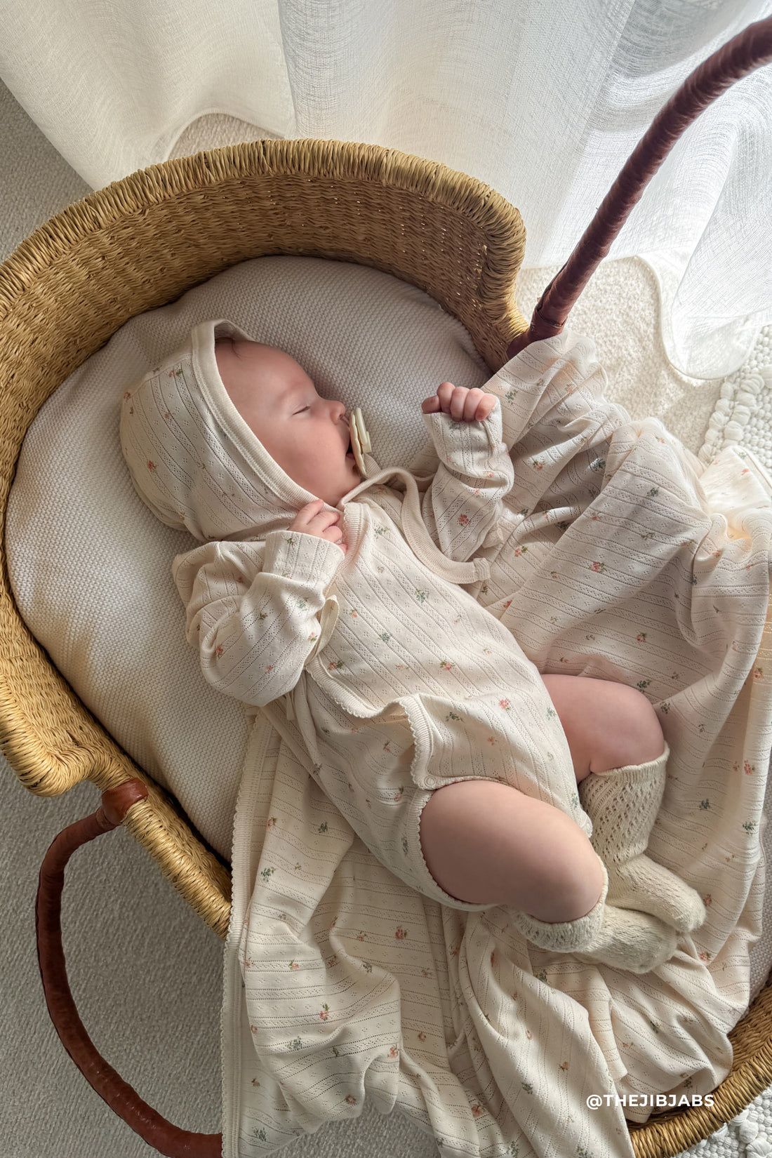 Organic Cotton Pointelle Marina Bodysuit - Sweet Magnolia Simple Childrens Bodysuit from Jamie Kay USA