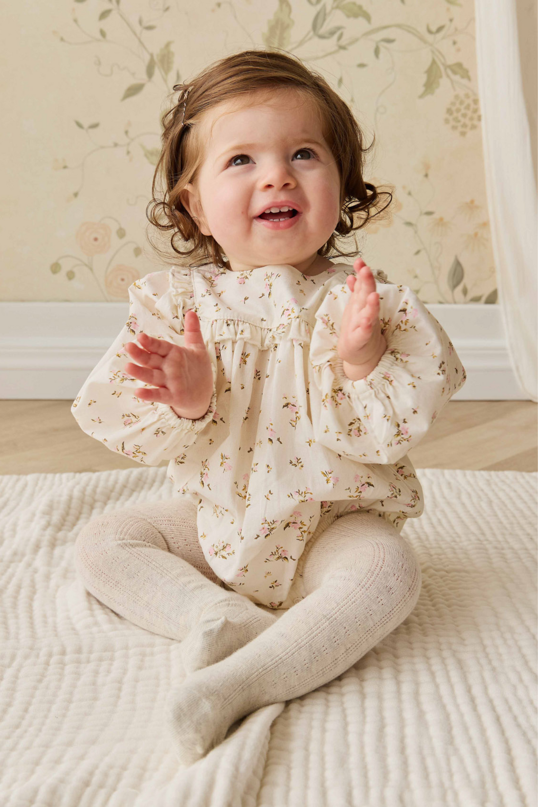 Magnolia Tight - Oatmeal Marle Childrens Tight from Jamie Kay USA