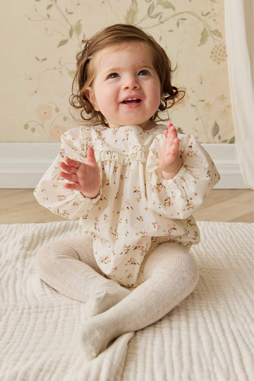 Magnolia Tight - Oatmeal Marle Childrens Tight from Jamie Kay USA